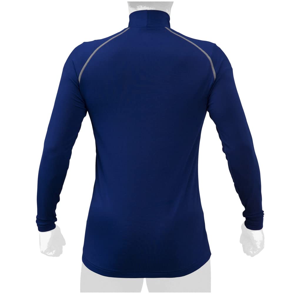 Mizuno Modern Long 12JA2P12 Pastel Navy Fleece-Lined (High Neck, Sleeves)