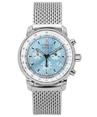 LZ14 ימית כרונוגרף נירוסטה Ice Blue Dial Quartz Z8886M3 שעון גברים