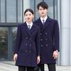 British Style Double-Breasted Wool Blend Professional Coat