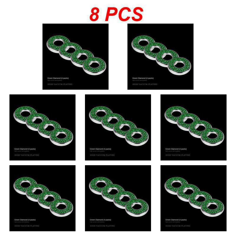 1~8PCS Door Lift Interior Trim Shining For Mercedes-benz Inner Door Lock Pull Cover Door Bolt Decorative Cover