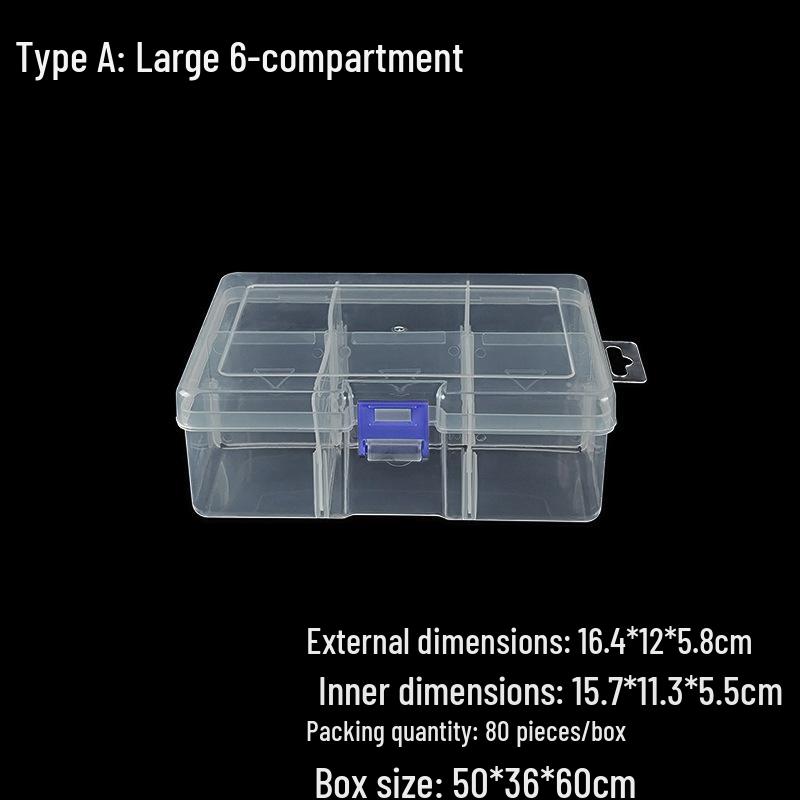 Removable 6-Compartment Dustproof Makeup Organizer