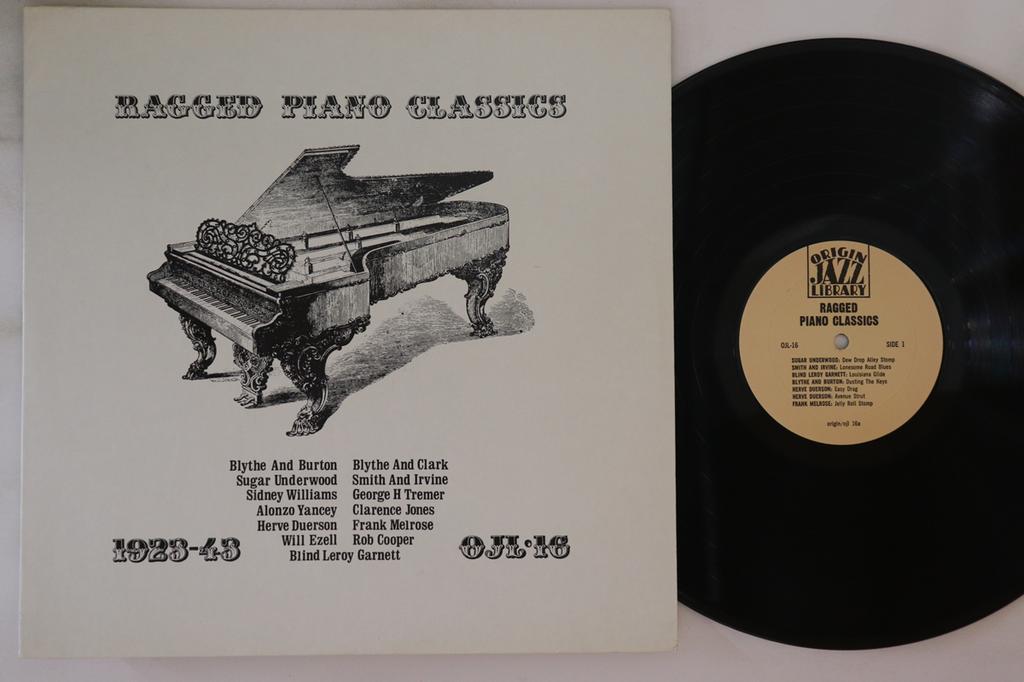 LP Record VARIOUS  Ragged Piano Classics 192343 OJL16 ORIGIN JAZZ LI US Blues Used