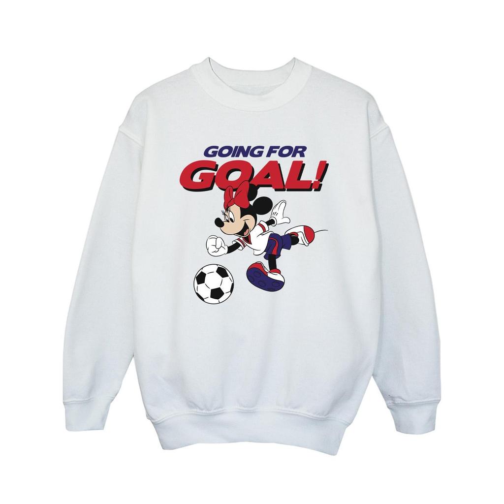 Disney Girls Minnie Mouse Going For Goal Sweatshirt