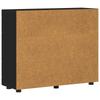 Wooden Cabinet Black 88.5 x 30.5 x 73 cm Engineered Wood
