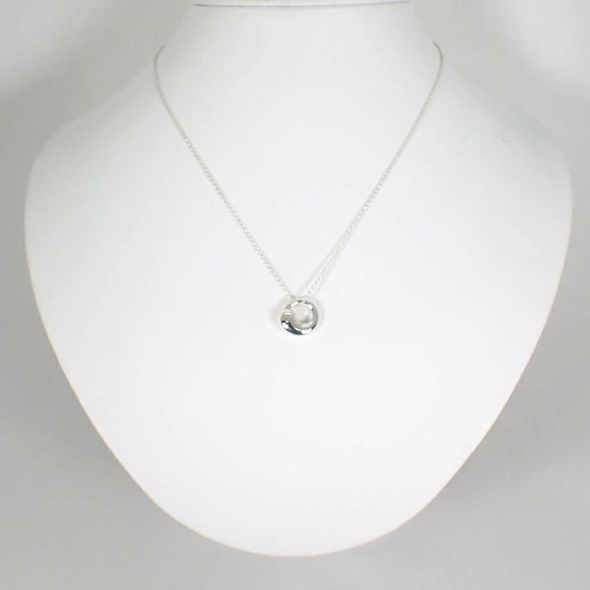 [Used] TIFFANY 925 Eternal Circle Pendant/Necklace/j17-3