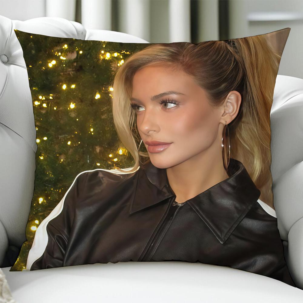 

HHannah Palmer Internet celebrity cushion cover Birthday Anniversary Gifts Double Sided Printed Zipper Cushion Cover 30x30cm