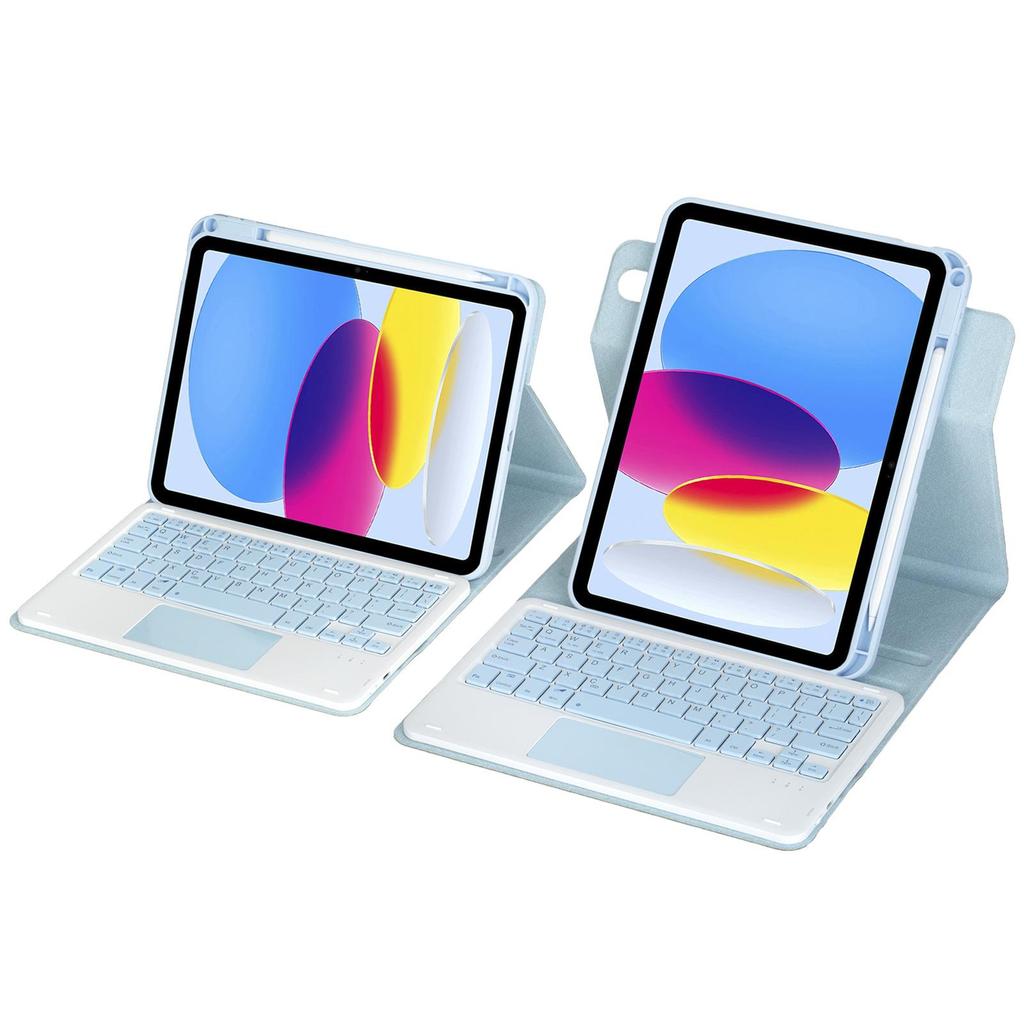 iPad 11 A16 Tablet 360° Rotating Protective Case with Magic Keyboard and Gradient Backlit Keyboard