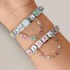 Star Butterfly Heart Zircon Round Pearls Tassel Chain Italian Charm Links Fit 9mm Bracelet Stainless Steel Women DIY Making Gift