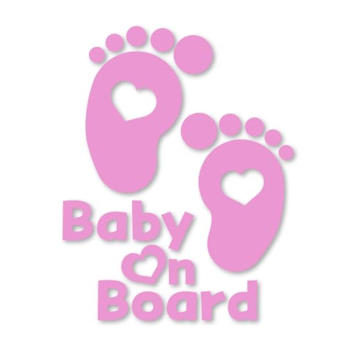 

[Tamiya] Наклейка Footprint Baby Inker Cutting, американский дизайн, водонепроницаемый, водонепроницаемый, сделанный в Японии, наклейка для велосипеда, автомобиля, ребенка (розовый)