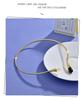 Natural Stone Teardrop Choker Necklace with 18k Gold Plating