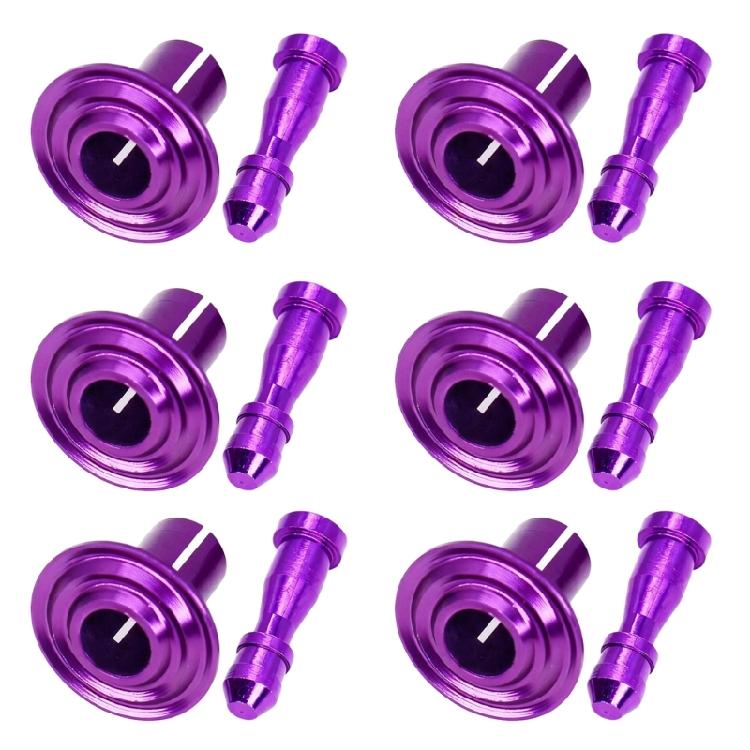 Aluminum Decorative Rivet Screws 6 Pack For Motorcycle Frame Cover Anodized Easy Installation