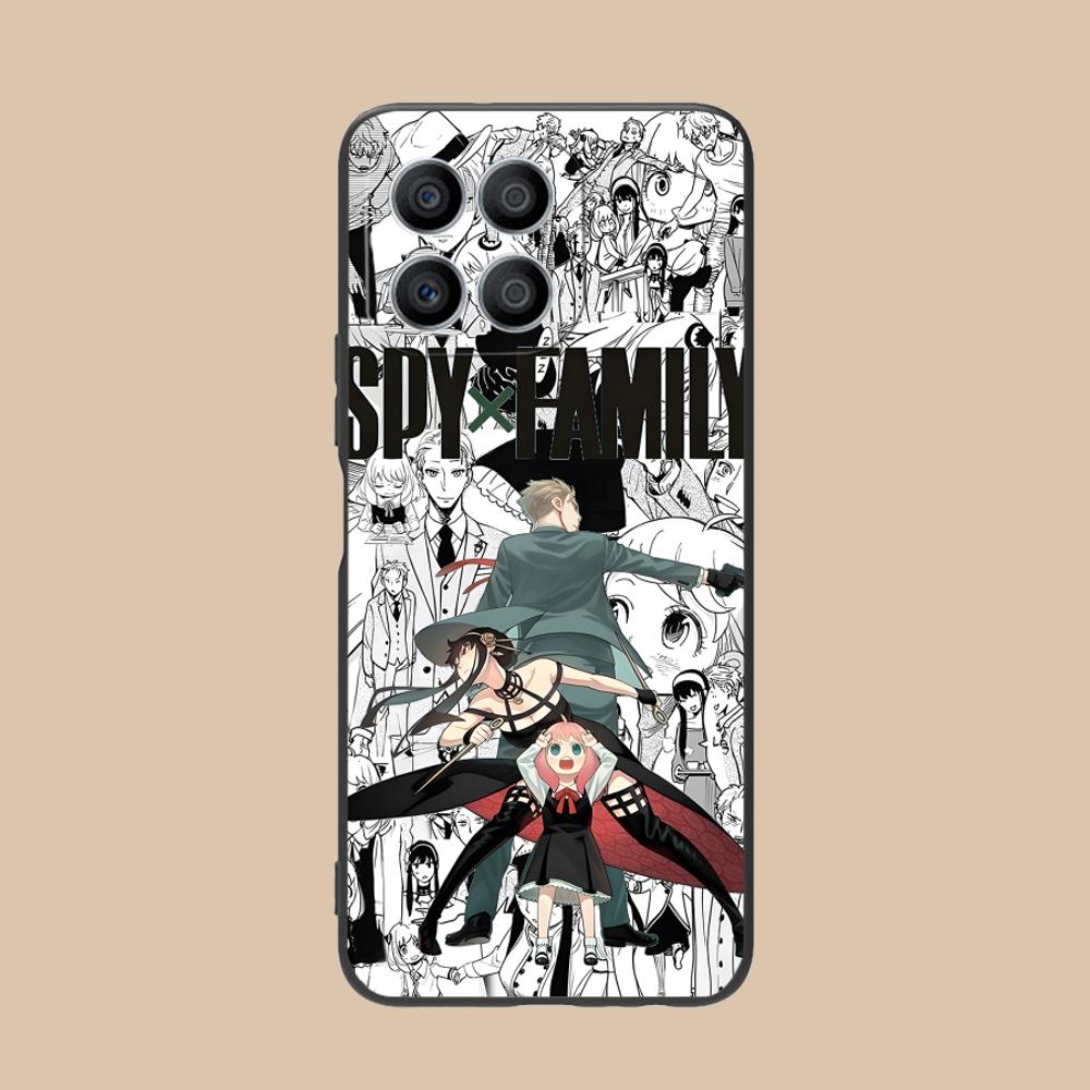 Anime Spy Family Mobile Phone Case for Honor 90 80 70 60 50 30 20 10 9 8 7 Pro S SE Lite 5G Colorful Printing Cover Luxury Cover