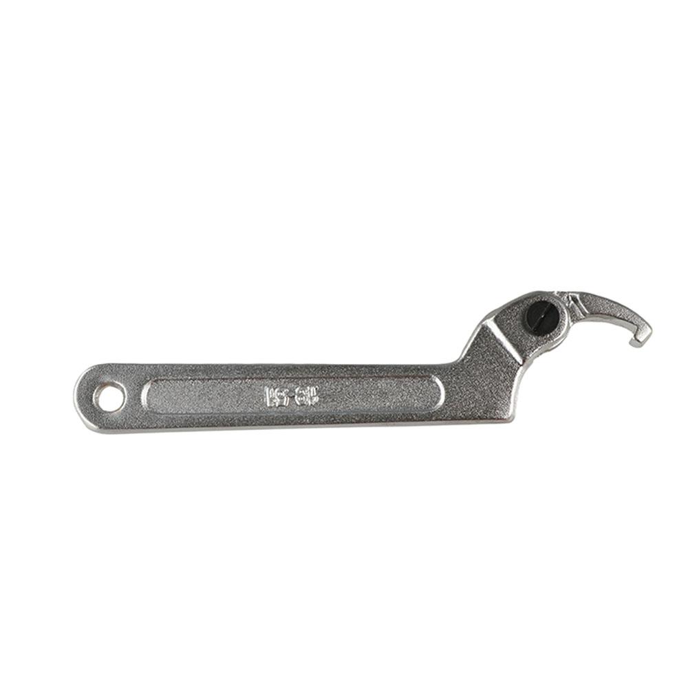 Set Round/Square Head Hook Wrench Screw Nuts Tool Adjuster Hook Spanner 19-170mm C Shape Adjustable Universal Wrench Hand Tool