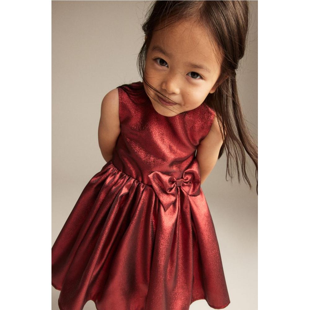 

Платье с лентой H&M красное