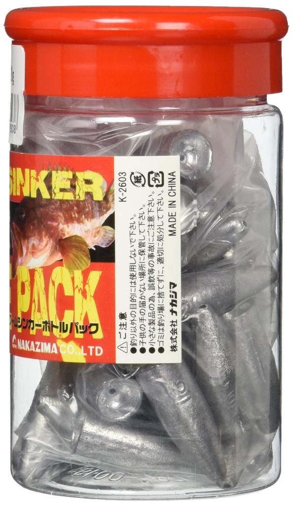NAKAZIMA Worm Sinker Bottle Pack 2793 21g. No.