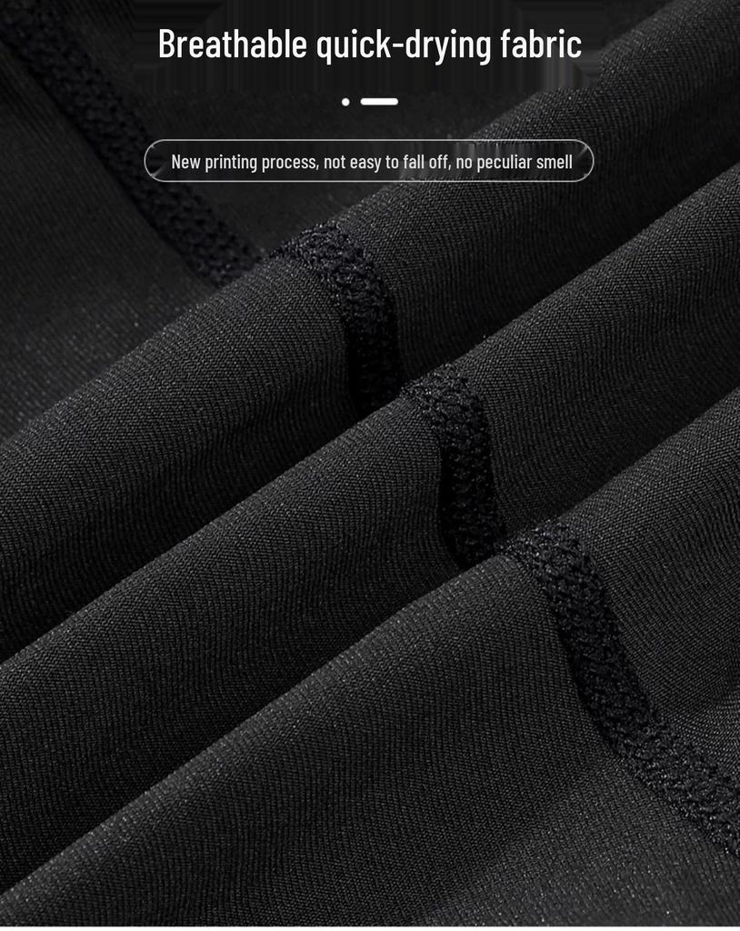 Pánské letní rychleschnoucí dvouvstvové plážové šortky: Velká velikost, Design proti rozpakům, Ideální pro plavání a sport