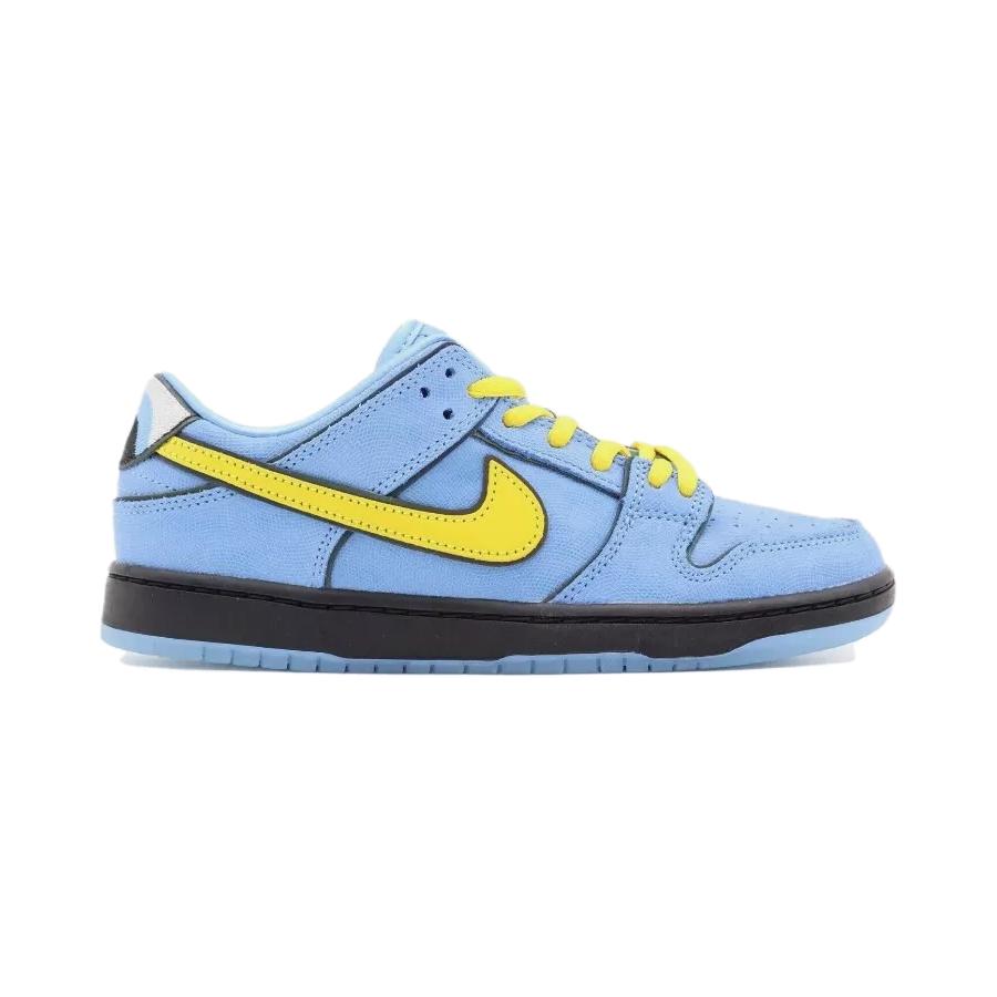 The Powerpuff Girls x Nike Dunk Low Pro SB QS PS Bubbles Kinder-Sneaker Blau Blau-Chill Tiefes-Königsblau FZ8833-400