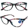 Anti-Blue Light Ladies Floral Reading Glasses Fashion Printing Presbyopia Eyeglasses Glassware With Degree +1 +1.5 +2 +2.5 +4