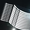 Motorcycle Wheel Rim Stripe Wheel Decal Tape Sticker 18-21 Inch Sport Wheel Decals Road Bike Reflective Sticker