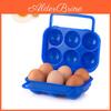 Portable Plastic 6 Eggs Sagit Container Holder Folding Egg Storage Box Handle Case
