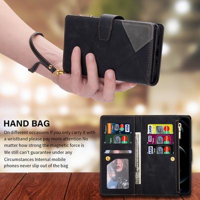 Flip Leather Case For XiaoMi 14T 13T 12T 11T 11 Lite Redmi Note 15 14 13 11S 12 Pro Plus Zipper Card Slot Wallet Bag Cover
