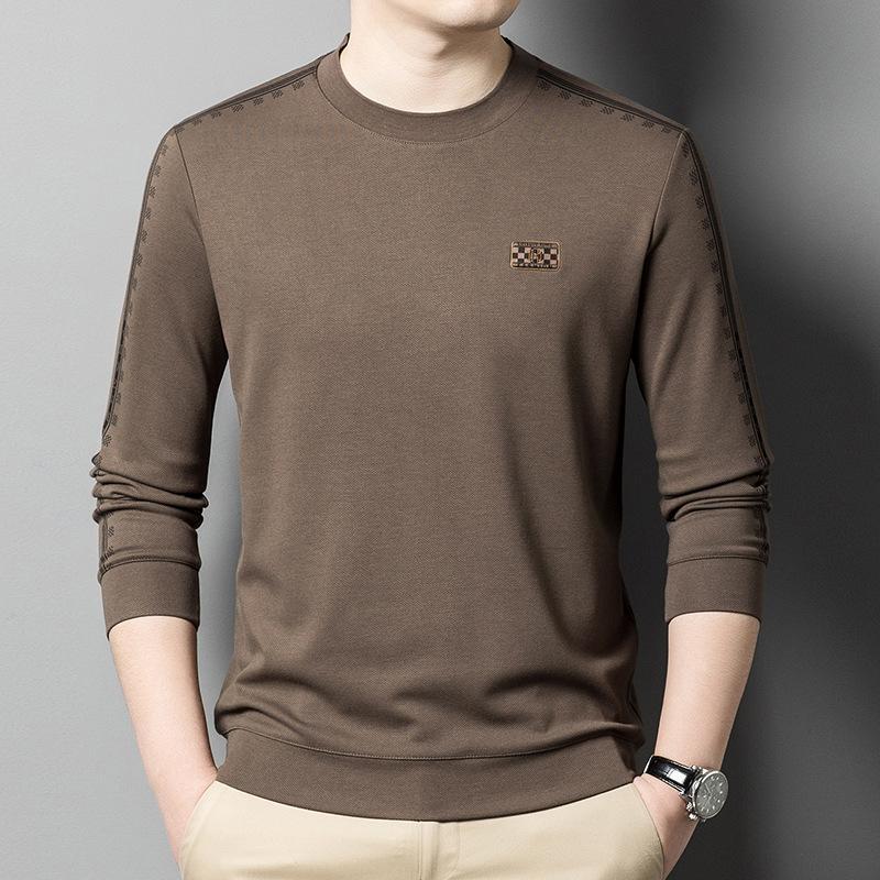 Men's Crew Neck Sweater Autumn New Casual Business Versatile Long-sleeved Top