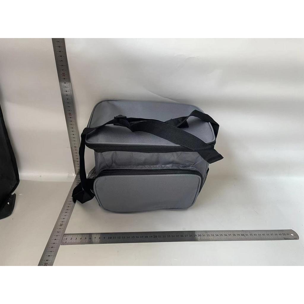 Toolsy Multifunctional Lunch Bag for Women Men Insulated Cooler Tote Waterproof Gray 26x24x17cm
