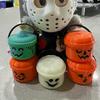 Mini Halloween Bucket Candy Holder Spooky Mini Bucket Figurines Trick or Treat