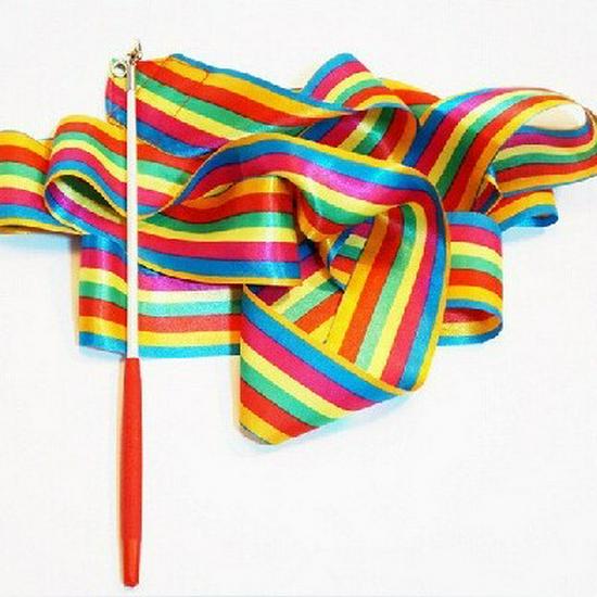 Bunte Tanzbänder für Erwachsene und Kinder - Gymnastik, Streamer und Kindergarten-Requisiten