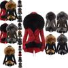 Luxuriously Warm Winter Womens Parka Outwear Military Hooded Coat With Fur Lining