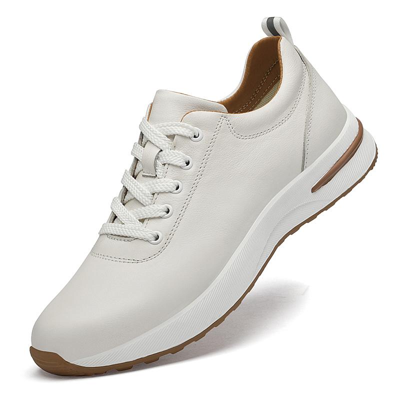 

Fashion Men s Casual Walking Shoes Genuine Leather Cushion Running Sneakers Non-Slip Gym Workout Shoes for Men Fashion Hiking Footwear 37