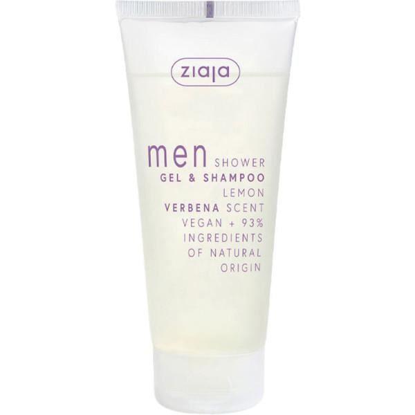 Gel douche et shampooing - ZIAJA - Lemon Verbena - 200 ml - Homme - Unisex