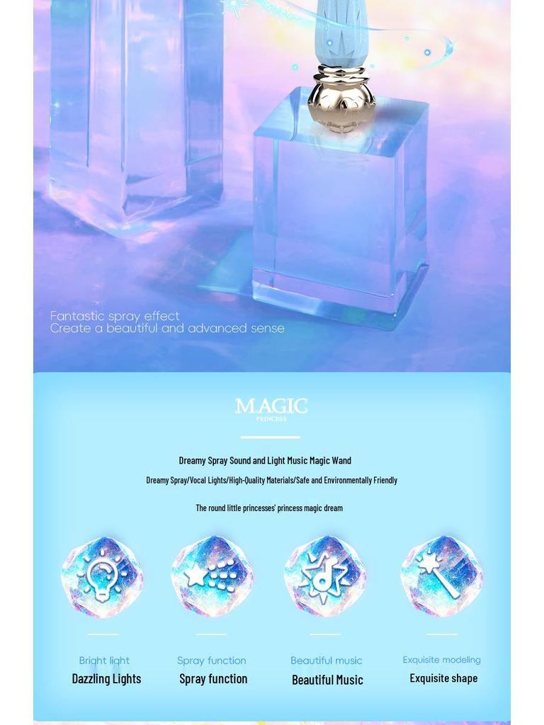 Luminous Fairy Princess Magic Wand Toy for Kids