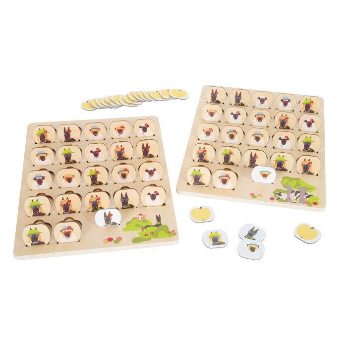 Jeu de société - small foot - qui suis-je 4 friends - bois - multicolore - 2en1