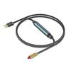 Adaptador de Audio Óptico USB Cable Convertidor de Audio Conexión de Puerto SPDIF de Fibra Óptica USB A-Yvan