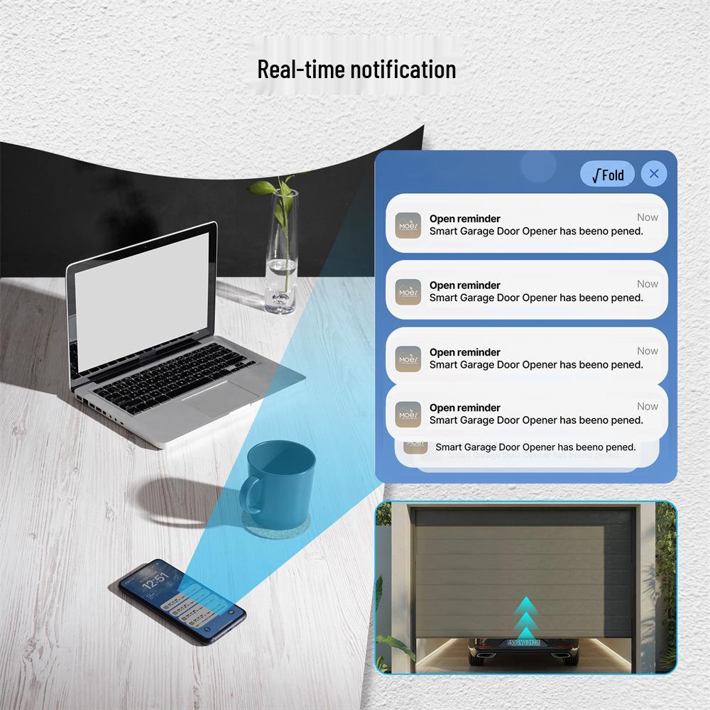 Graffiti Zigbee Smart Garage Door Switch with Timer & Alexa Voice Control