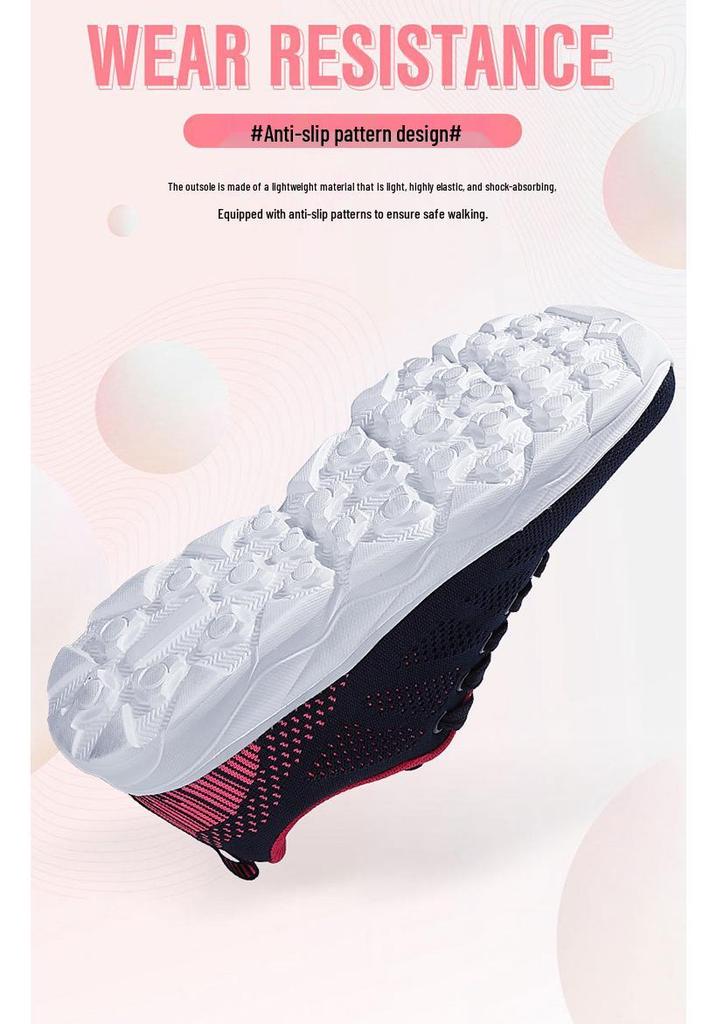Women's Lightweight Mesh Walking Shoes - Soft Sole, Casual Style for Mothers and Elders, Perfect for Spring and Autumn