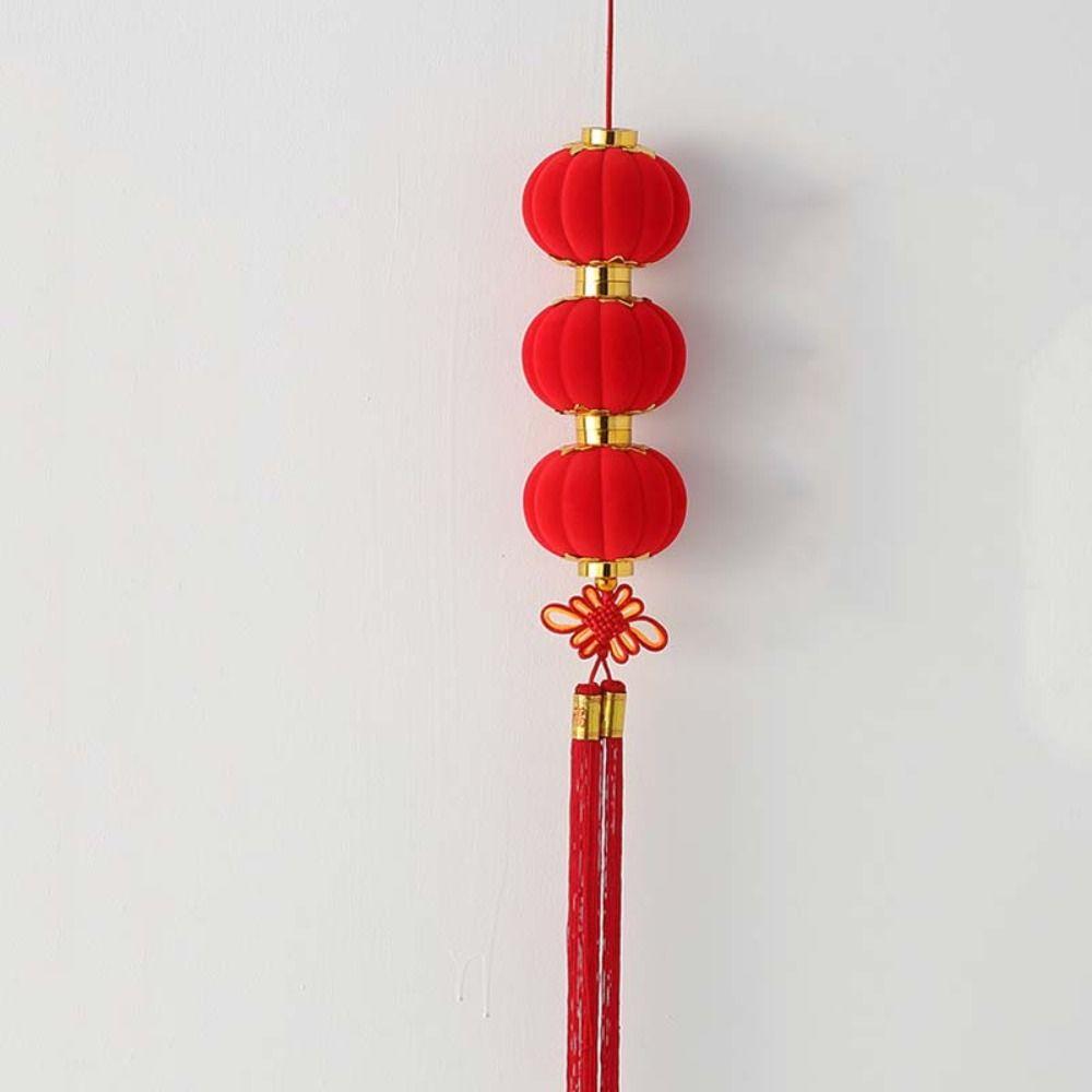 Tasseled Spring Festival Lantern String With Chinese Knot Hanging Lantern  New Year