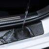 4Pcs Carbon Fiber Car Door Sill Threshold Protector Logo Stickers For Mercedes Benz AMG A B G Class W108 W124 W126 W140 W168