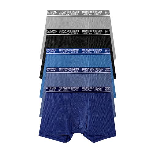 

[TERAWOOD HOMEWEAR] Men s Cool Micro Rayon Trunks 5-Pack [Shipped from Korea] 100% Authentic 110