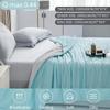 Cool Blanket for Bed Smooth Double Side Cold & Cooling Fabric Summer Quilts Silky Breathable Air Condition Comforter Queen Quilt