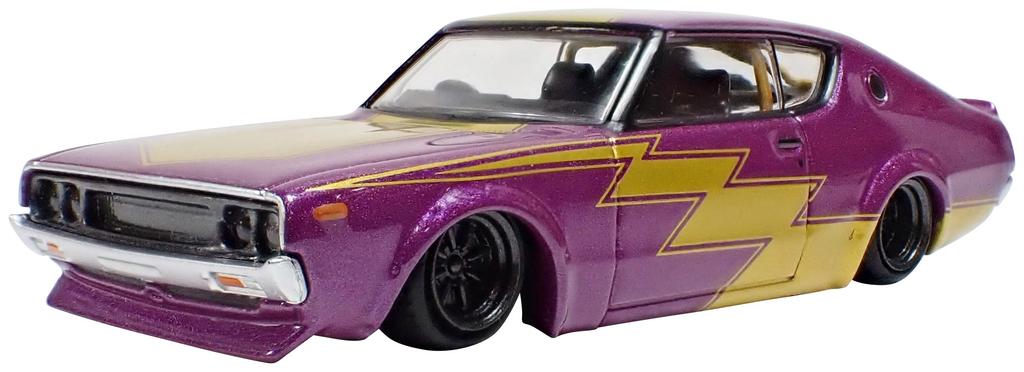 BoostGear Custom AOSHIMA Scale Grand Champion 15th Edition Kenmeri 1973 Model BoostGear Custom Color Box Finished Product 1/64 GT-R (KPGC110) (No