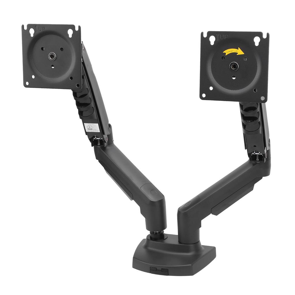 Double Screen Stand Lifting Telescopic Rotating Adjustable 19.8lbs Per Arms Double Screen Desk Mount