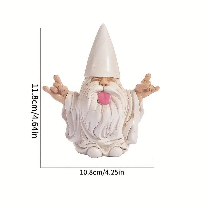 Outdoor Rocking Chair Gnome Garden Statue Pastoral Resin Decoration Decorative Ornament