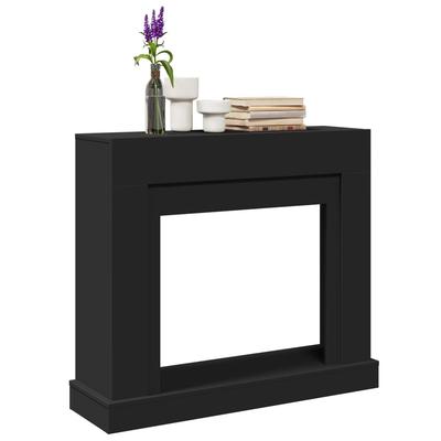 Vidaxl Obudowa Kominka, Czarna, 100X30X87,5Cm, Materiał Drewnopochodny