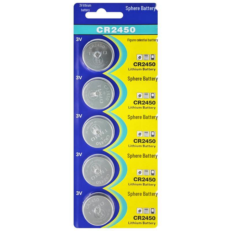 CR2450 3V Button Battery for BMW Key, Remote Control, and Clothes Hanger