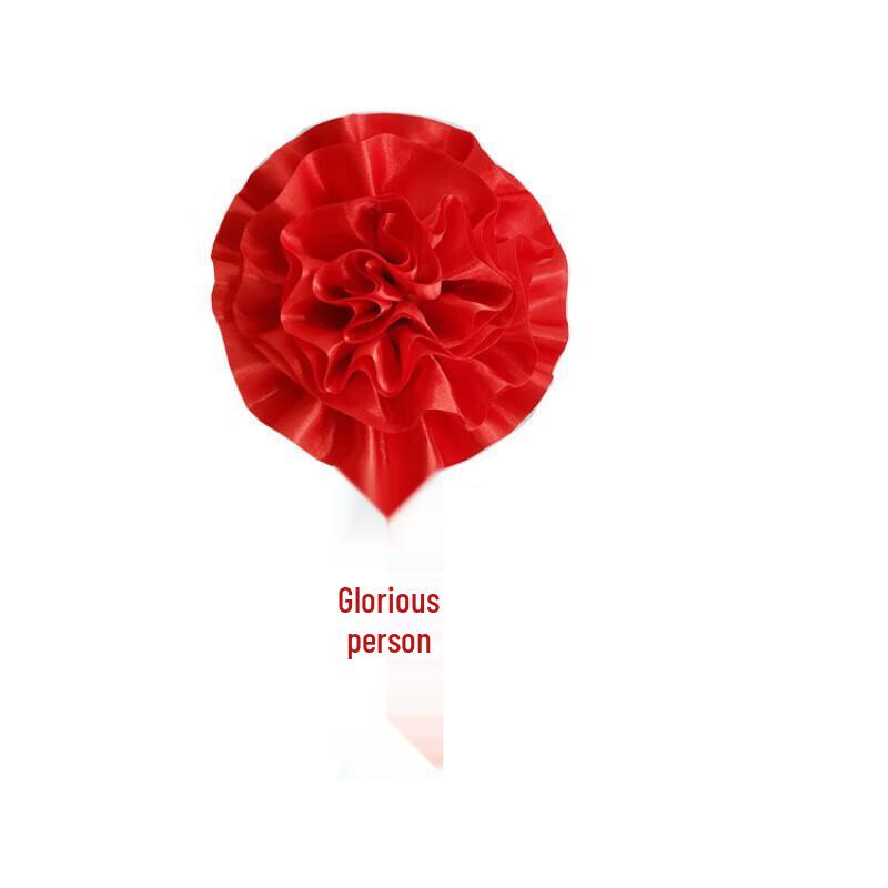 Chu Rong Red Silk Commendation Lapel Pin