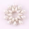 Fashion Pearl Hundred Wreath Brooch Corsage Flower Corsage Female Exquisite Ethnic Style Hypoallergenic Luxury Enamel Brooch Long-Lasting Color Gift