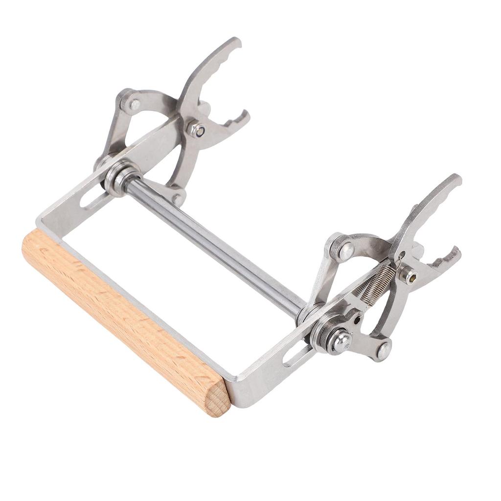Beekeeping  , Wooden Handle Frame Lifter with Stainless Steel Structure for   Maintenance