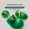 Automatic Sheep and Pig Drinker: Plastic and Cast Iron Bowl with Copper Valve